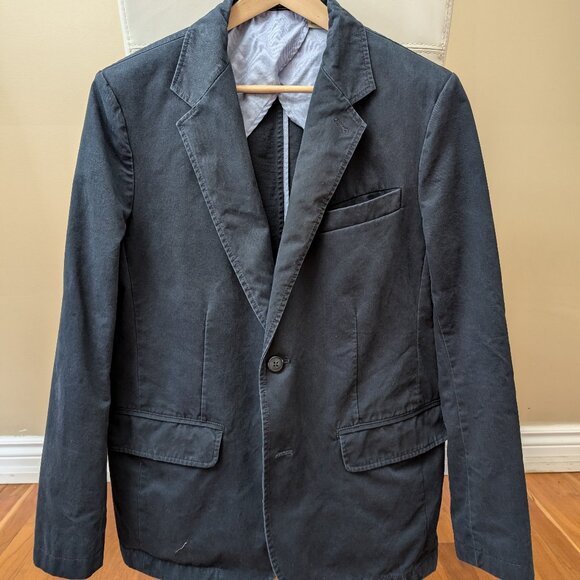 LL Bean Navy Blazer Suit Jacket Sports Jacket Men 38R - Picture 1 of 5